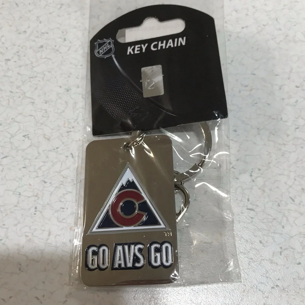 Colorado Avalanche Go Avs Go Keychain Alternate Jersey Hockey Avs Bag Charm